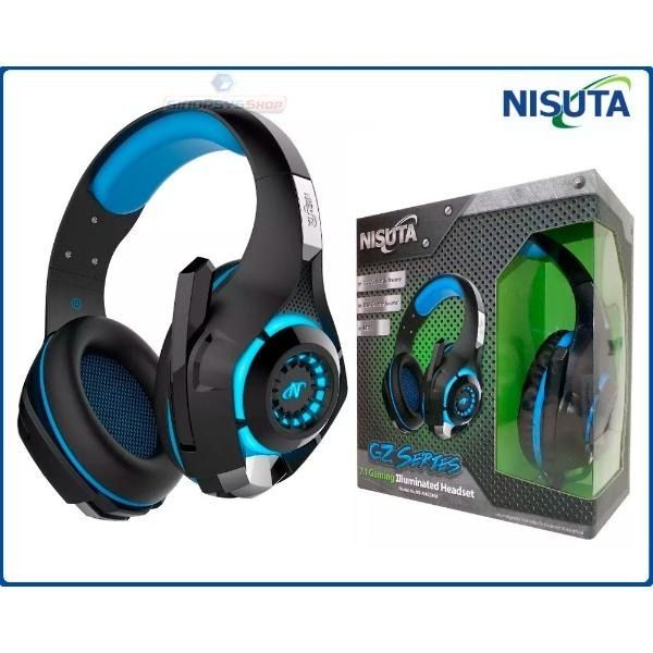 Auricular Usb Nisuta Con Microfono Usb Ns-aug91 Azul Headset