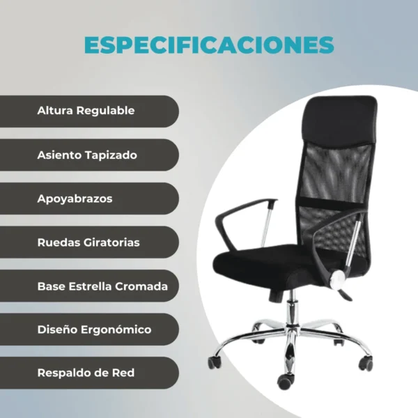 Silla de Oficina TF102 – Comodidad y Elegancia - Image 3