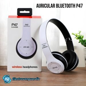 Auriculares Bluetooth P47: Diseño Cómodo y Sonido Potente