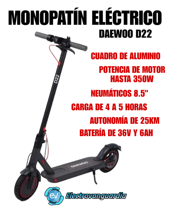 Monopatín Eléctrico Daewoo D22