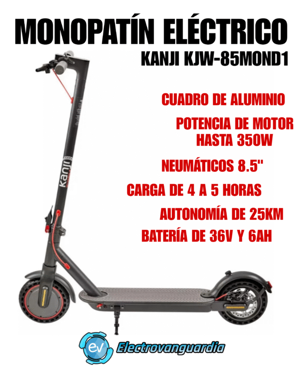 Monopatín Eléctrico Kanji KJW-85MOND1