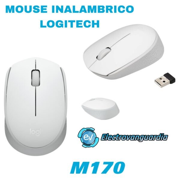 Mouse Inalámbrico Logitech M170 Blanco