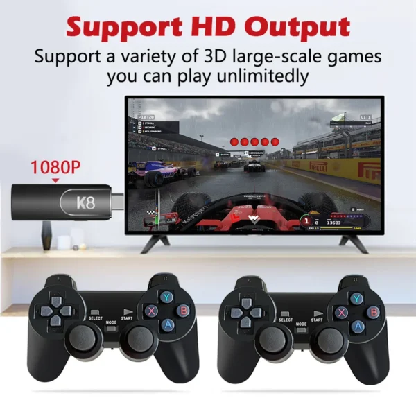 CONSOLA GAME STICK K8 +40.000MIL JUEGOS +30 CONSOLAS DIFERENTES Y 2 JOYSTICKS - Image 3