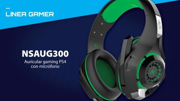 AURICULAR CASCOS NISUTA NS-AUG300 PARA PC, TELEFONOS Y PS4 - Image 2