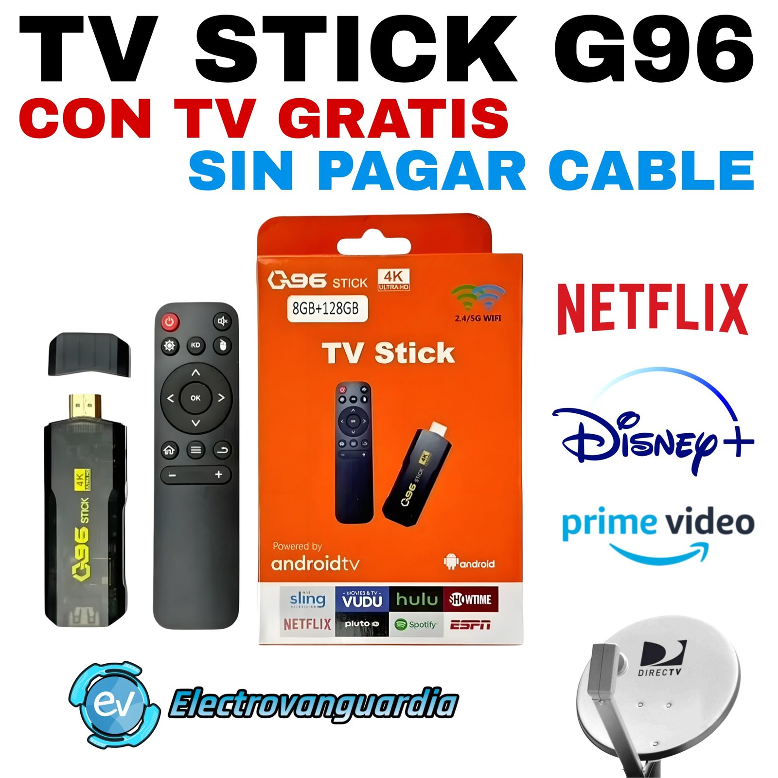 TV Stick G96 : TV Gratis sin pagar cable