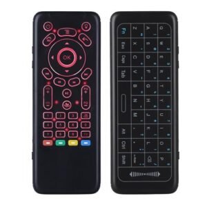 Control Remoto Wireless Touchpad Usb Pc Smart Iluminado Kp62 Negro