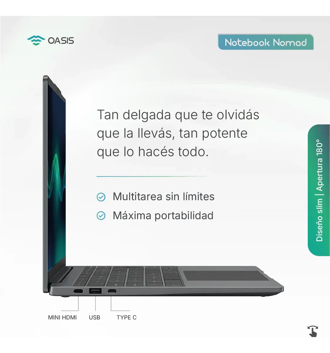 Notebook Oasis Intel i3 6006U 16GB + 512GB - Image 2