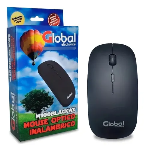 Mouse inalámbrico Global Electronics M100BLACKWS