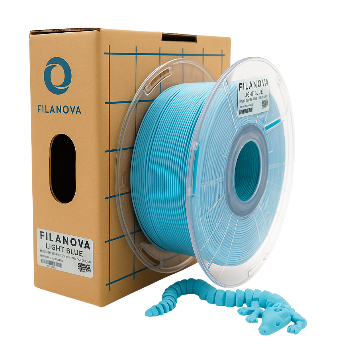 Filamento PLA+ Filanova Light Blue 1kg – 1.75mm | Celeste