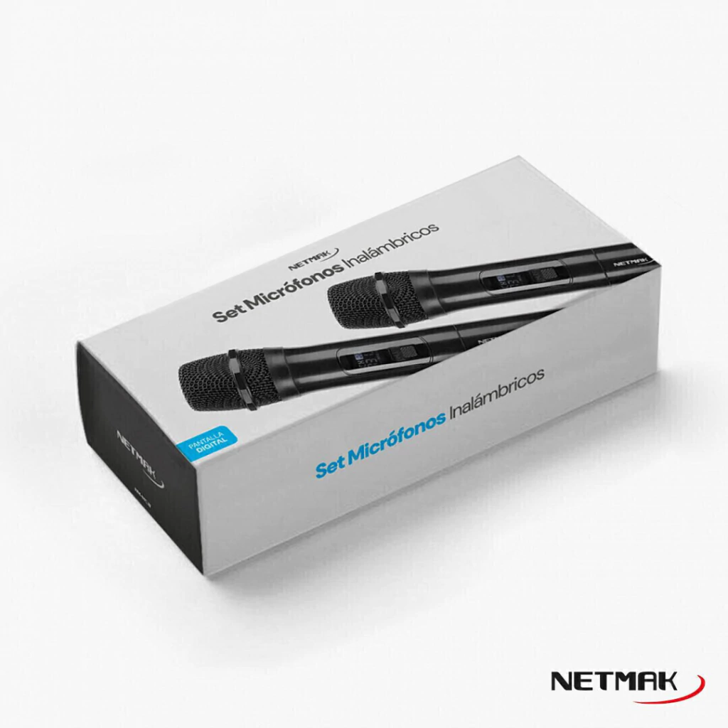 Combo Micrófono Inalámbrico Plug Netmak NM-MC18 - Image 3