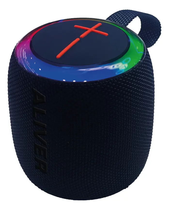 Parlante Bluetooth Aliver Hero Portatil Luz Rgb Tws Usb Sd