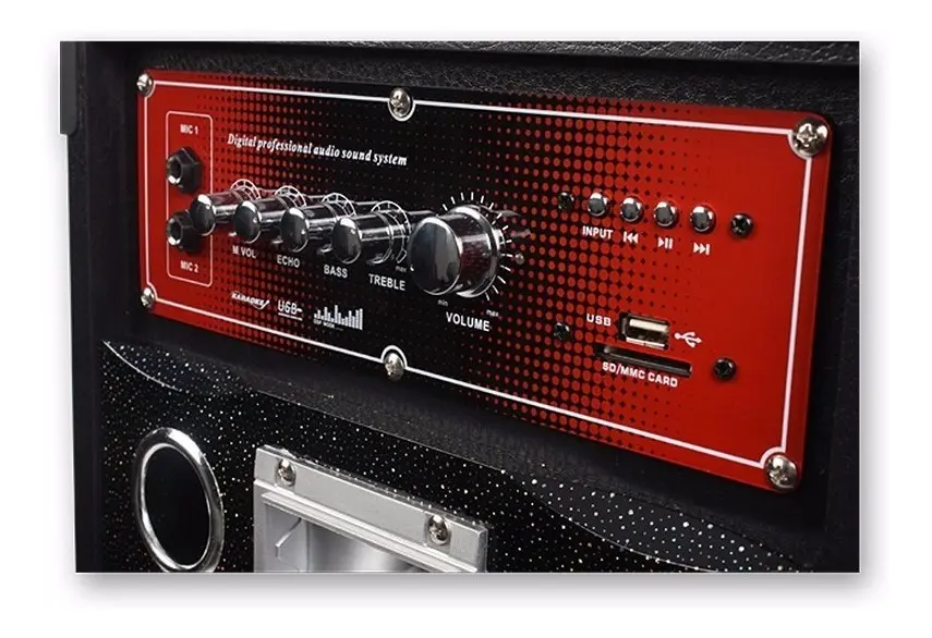 Parlantes Noga Mix Bafles Radio FM Aux Micro SD USB - Imagen 2