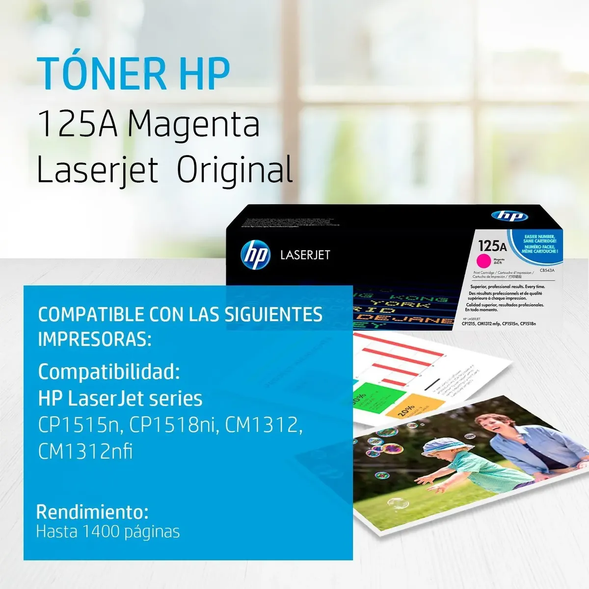Tóner HP 125A Magenta Original - Imagen 4