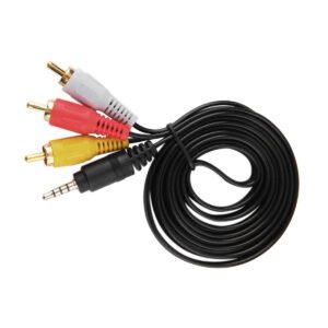 Cable de audio stereo y video jack 3,5 mm a RCA