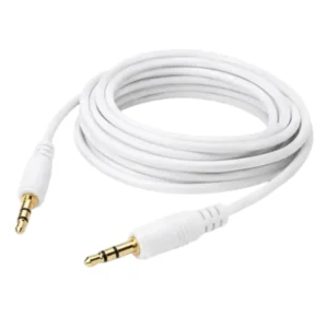 Cable Auxiliar Jack 3,5mm 2 Metros Blanco